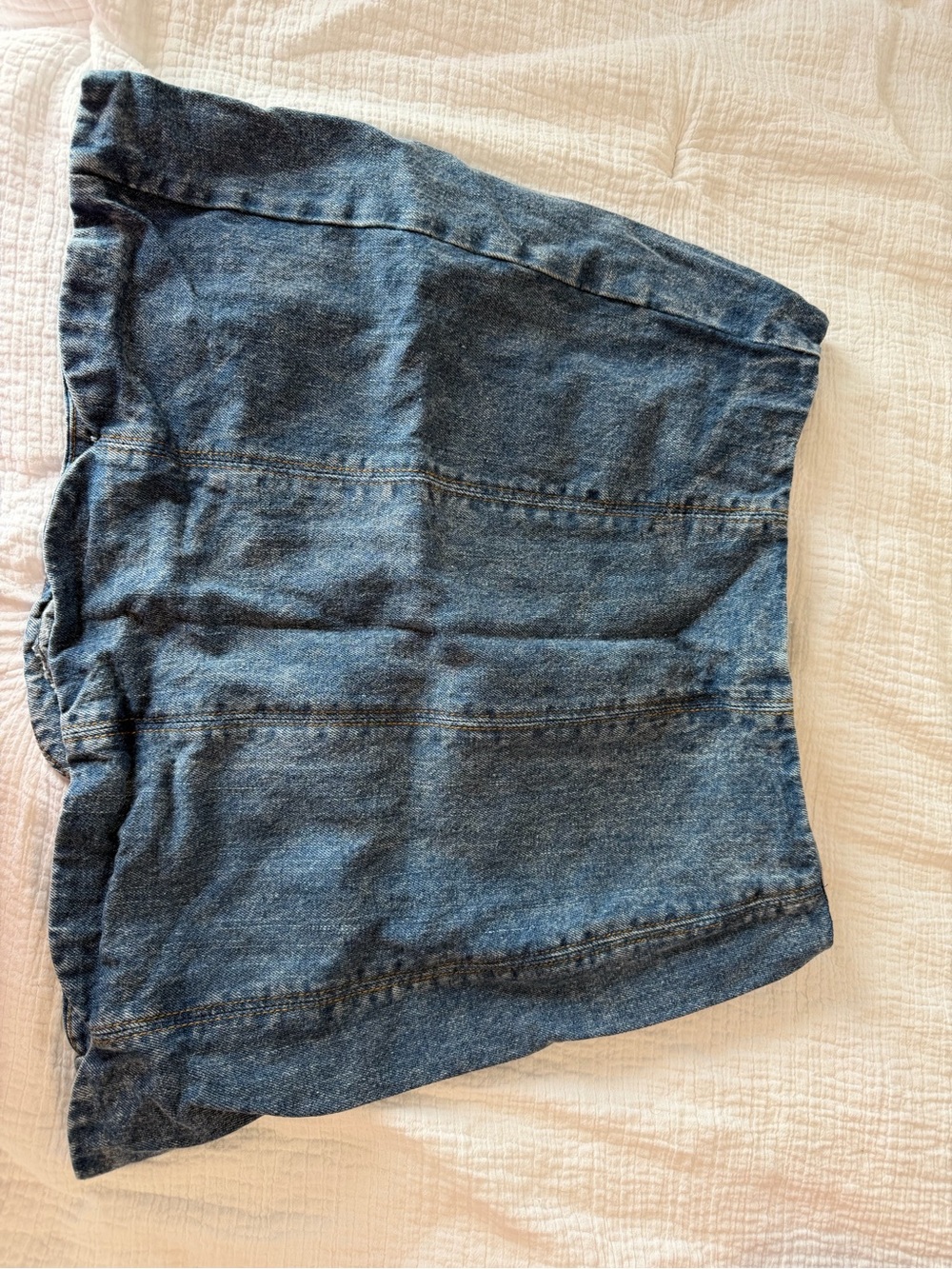 Denim Mini Skirt - Classic Blue